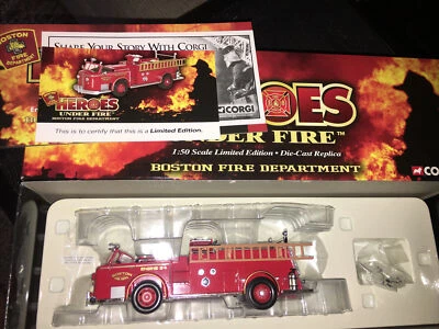 Corgi 1:50 Scale  Boston Fire Engine, America La France, 700 open  - US53508 - Image 1 of 4