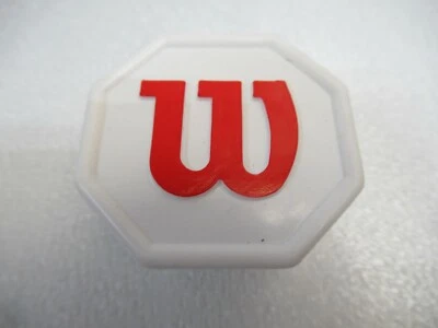 *NOS* WILSON WHITE / RED OLD STYLE BUTTCAP FOR TENNIS RACQUETS (CHOOSE SIZE)