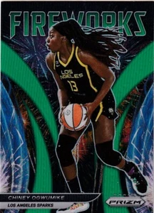 2022 Panini Prizm WNBA Fearless Insert Green Refractor #6 Chiney Ogwumike - Bild 1 von 1