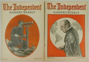 The Independent Harpers Weekly Apr, 2 Feb, 5 1917 WWI Soldiers Army Navy - Picture 1 of 12