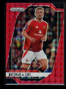 Panini Prizm Premier League #125 Matthijs de Ligt Red Prizm 2024-25 - Imagen 1 de 2