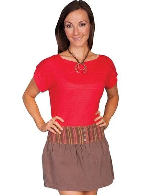 Scully Womens Brown 100% Cotton Twill Skirt - Image 1 of 2