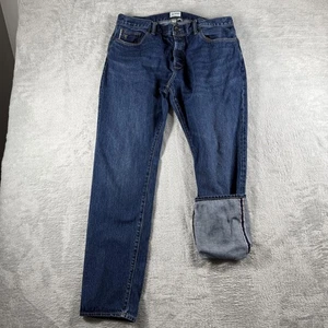 Todd Snyder Jeans Mens 36x34 Selvedge Denim Slim Fit Button Fly Dark Wash Pants - Picture 1 of 19