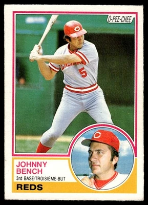 1983 O-Pee-Chee Johnny Bench Cincinnati Reds #60 - Image 1 of 2