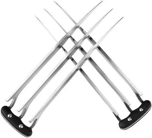 X-men Wolverine Logan 2pcs Stainless Steel Claws Pair Holloween Party Prop