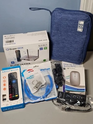 SuperBox Elite Ultra Smart Media Player Kit! WiFi 6 4GB+128GB 6k - New! Sealed! - Image 1 of 2