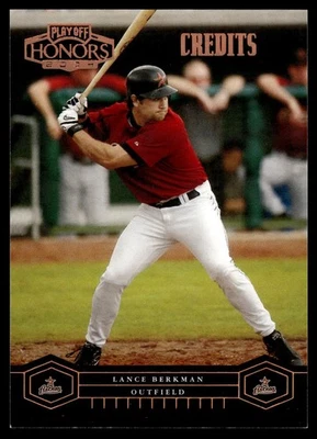 2004 Playoff Honors #90 LANCE BERKMAN Houston Astros #/100 NM - Image 1 of 4