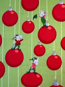 Fabric -OOP not even a mouse Cary Phillips for Clothworks Elf Mice -17.5 x 21” W - Picture 1 of 6