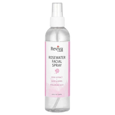 Spray facial de agua de rosas Reviva Labs 8 oz 236 ml sin crueldad, no probado Foto 1 de 3