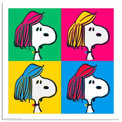 Arte de dibujos animados en lienzo de edición limitada numerado Peanuts "Do Over" Foto 1 de 2