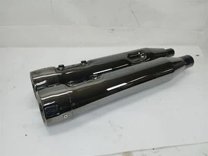 Harley-Davidson 23-24 M8 CVO Road Street Glide Slip-On Scorched Chrome 64901339 - Imagen 1 de 11