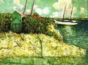 Postcard J. Alden Weir Bahamas Nassau (Painting) MINT Unused - Picture 1 of 1
