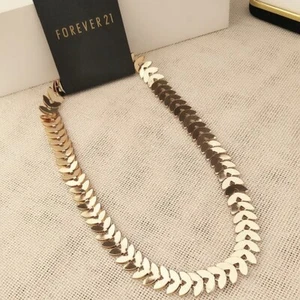 Gold coloured chain bracelet / choker, lightweight - Picture 1 of 4
