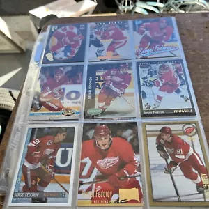 Huge Sergei Fedorov Hockey Card Lot 59 Cards All Different - Picture 1 of 7