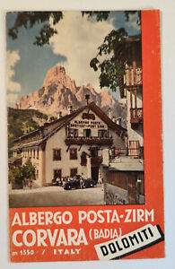 ALBERGO POSTA-ZIRM CORVARA (BADIA) - Opuscolo Pieghevole Pubblicitario Dolomiti