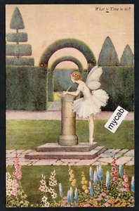 Postcard Art Nouveau artist Ida Rentoul Outhwaite fairy sundial Elves Fairies 74 - Picture 1 of 3
