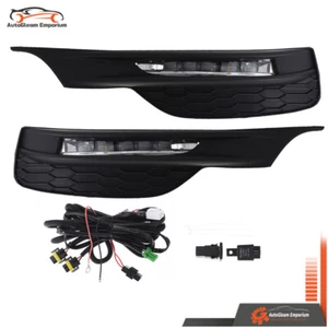 For Honda Accord Sedan 2016 2017 LED Front Bumper Fog Lights Lamps+Cover+Wiring - Picture 1 of 12