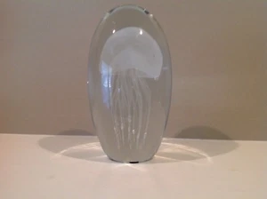 Pisapapeles Dynasty Gallery vidrio artístico soplado a mano medusas blancas - Imagen 1 de 2