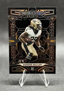 Kendre Miller 2023 Obsidian - Naranja Grabado Eléctrico #171/49 Tarjeta de Novato Saints - Imagen 1 de 2
