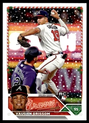 Vaughn Grissom 2023 Topps Holiday Rookie Card RC #H107 Atlanta Braves - Image 1 of 2