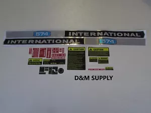   Tractor Decal set stickers to fit International IH 574{1715-2033} - Picture 1 of 2