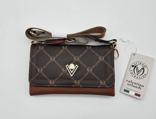 Valentino Orlandi Portafoglio a tracolla stampato prezzo di vendita al dettaglio $159