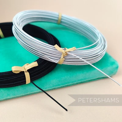 French 1mm Rayon Covered Wire for Hat Making and Millinery - 1m / 21m - Image 1 of 3
