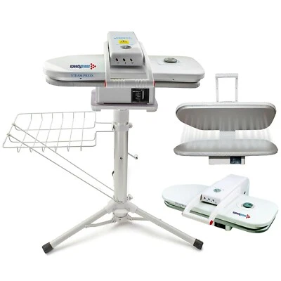 Steam Iron Press + Stand, 55cm, 1350watt, 38 Steam Jets +FREE Cover/Foam RRP £39 - image 1 of 4