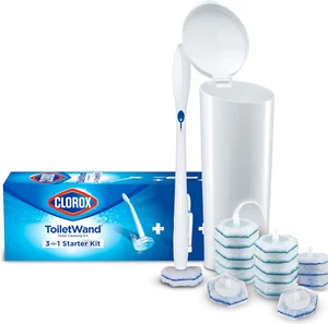 Sistema de limpieza de inodoro desechable Clorox - pared de inodoro, carrito de almacenamiento - Imagen 1 de 12