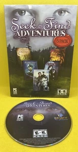 ✈️  Seek & Find Adventures - 5 Pack (PC DVD-ROM, 2010 w/ Slipcover, Works Great) - Picture 1 of 4