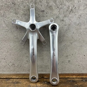 Vintage Campagnolo Racing T Crank Set Triple 175 mm 74 135 BCD Italy 554 Cranks - Picture 1 of 14