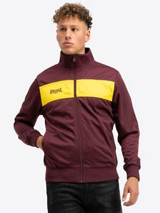 LONSDALE LONDON Herren Trainingsjacke "ALNWICK" | Oxblood / Yellow | Sportjacke - Picture 1 of 5