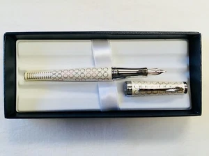 Cross Sauvage Ivory/Forever Pearl "M" Nib Fountain Pen - Picture 1 of 10