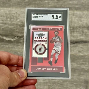 Panini Contenders Optic Jimmy Butler 2019-20 rojo Prizm SGC 9,5 como nuevo + Miami Heat - Imagen 1 de 3