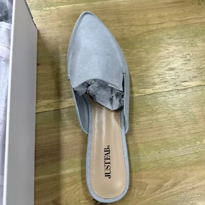 Just Fab Flats Nora Gray Size 9 - Picture 1 of 5