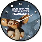 GREMLINS GIZMO NEVER FEED AFTER MIDNIGHT RETRO WALL CLOCK BRAND NEW IN BOX