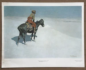 LITOGRAFÍA FREDERIC REMINGTON ""THE SCOUT"" RARA DE COLECCIÓN 1A EDICIÓN LIMITADA - Imagen 1 de 1
