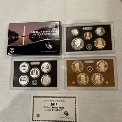 2013 Silver Proof Set U.S. Mint OGP COA - 14 coins - Image 1 of 4