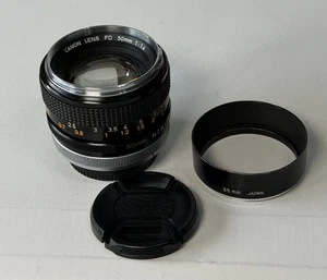 Lente Canon FD 50mm F1.4 "O" Cromo Nariz MF Prime de Japón, Probada en Canon FT - Imagen 1 de 7