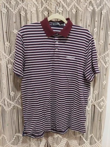 RLX Ralph Lauren Herren Poloshirt blau rot weiß Streifen Coca-Cola Logo Gr. L - Bild 1 von 8