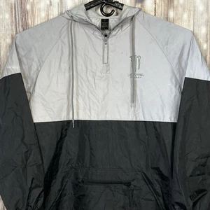 Monster Energy Ultra Reflective Rain Jacket High Visibility Mens Large Pullover - Picture 1 of 15