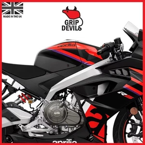 Grip Devils Tank Grips: Aprilia RS 457 2024+ Clear - Picture 1 of 2