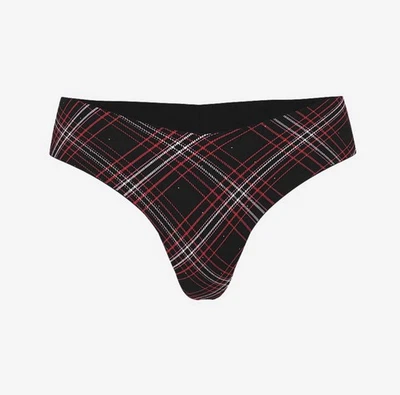 CALCINHA TANGA VICTORIAS SECRET XADREZ SEM SHOW BRILHO MALHA XXL NOVA COM ETIQUETA - Imagem 1 de 2