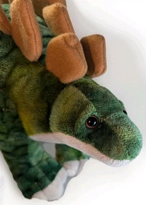 Wild Republic Happy Stegosaurus Plüschtier Dinosaurier Spielzeug - grün Stofftier 15 Zoll - Bild 1 von 15