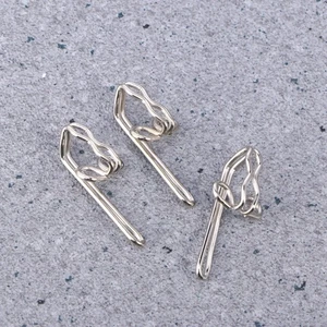 Accessori per tende in metallo da 100 pacchetti Accessori per tende da (argento) - Foto 1 di 12