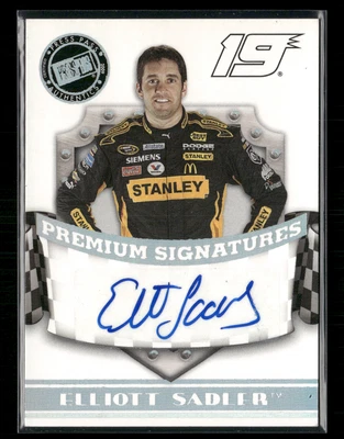Elliott Sadler 2009 Press Pass Premium Signatures Auto - Image 1 of 2