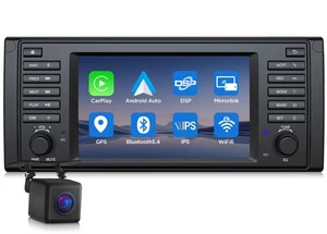 Android 14 E39X7 7" Car Radio Stereo GPS Sat Nav CarPlay DSP WiFi for BMW E39 M5 - Picture 1 of 21