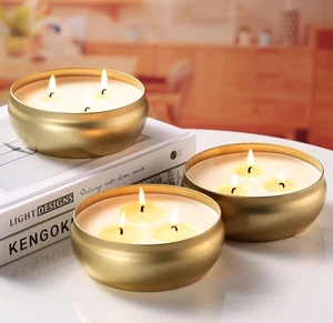 NEW Tuyai Citronella Candles Outdoor and Indoor, 3 Pack 3-Wick Scented Candles - Picture 1 of 6