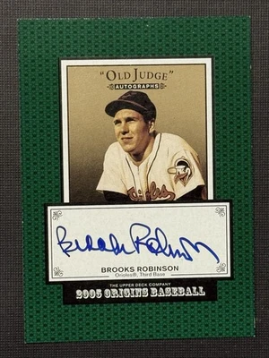 Old Judge Brooks Robinson 2005 Upper Deck Origins Auto Hof - Baltimore Orioles Foto 1 de 4