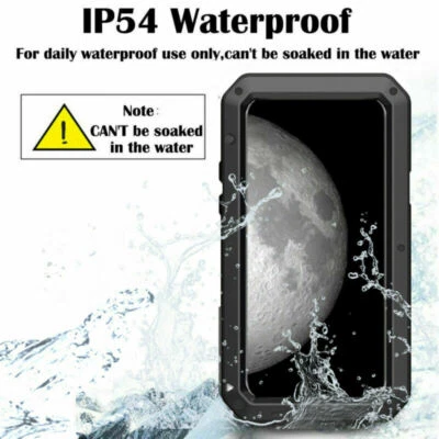 Funda de alta resistencia blindada de metal de aluminio para iPhone 11 Pro Max XS SE 7 8 Foto 1 de 4